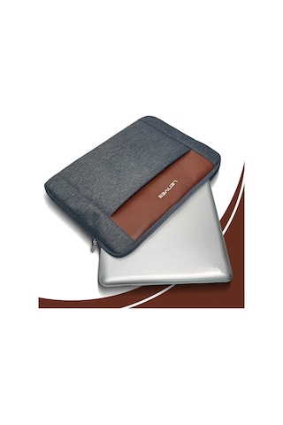 Lenyes Lb542 Rambler Serisi Su Geçirmez Polyester Kumaş 13-14 İnç Laptop Çantası Gri