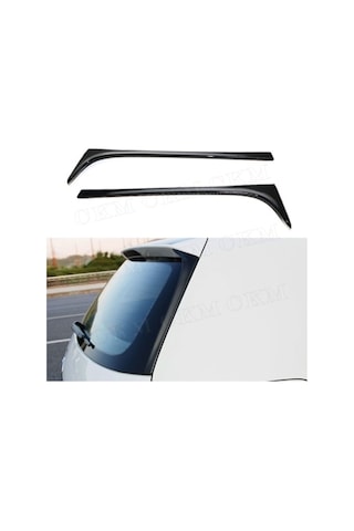 Volkswagen Golf 7 Spoiler Kenar Çıtası Parlak Siyah