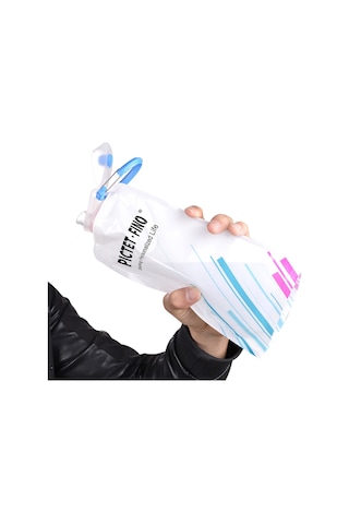 Pıctet.fıno 700 ML Katlanabilir Spor Şişe Gıdaya Uygun Dış Mekan İçme Şişesi - Beyaz