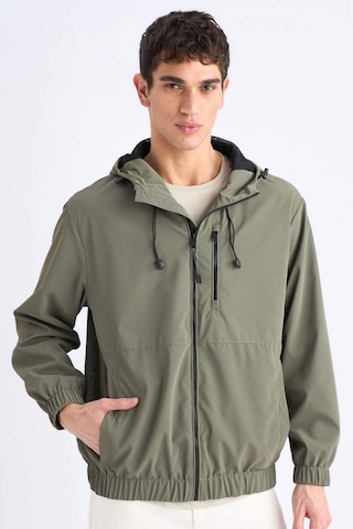 DeFacto Su İtici Regular Fit Mevsimlik Baharlık Kapüşonlu Fermuarlı Mont D7883AX25SPKH401