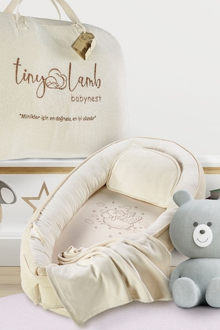 5 Parça Cocoon Unisex Uyku Seti Bebek Yuvası Babynest Seti
