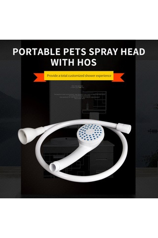 Konesam Evcil Hayvan Yıkama El Tipi Duş Seti, 1m Şeffaf Hortumlu, Pvc-abs Malzeme, Kolay Kurulum, Çocuk Ve Sebze Temizliği İçin Uygun Diğer