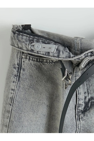 Lc Waikiki Karışık Wide Leg Fit Kız Çocuk Jean Pantolon Çok Renkli