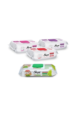 Sleepy Easy Clean Çiçek Serisi Ve Bergamot Yağlı Süper Mutfak Temizlik Havlusu 3x100+50 Tekli