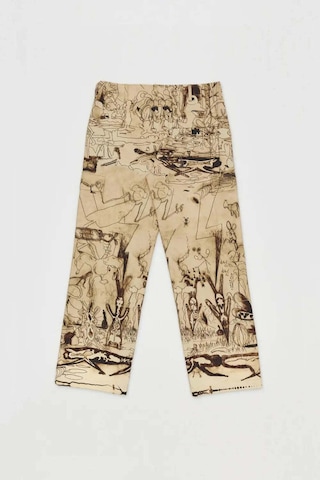 Domrebel Elysium Erkek Kargo Pantolon - Rahat Fit, %100 Pamuk, Şık Tasarımlarla Bej