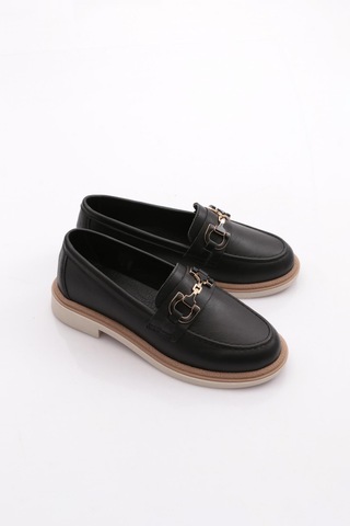 Dgn 1556 Kadin Loafer Ayakkabi Siyah