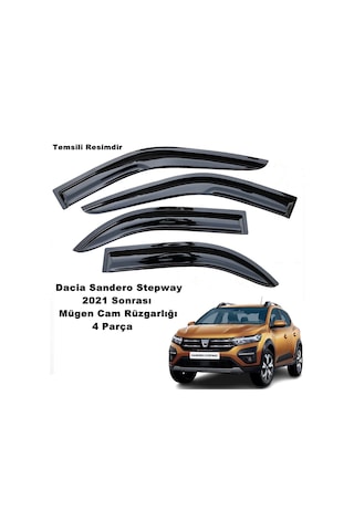 Sandero Stepway Mügen Cam Rüzgarlığı 2021 Sonrası 4 Lü Set