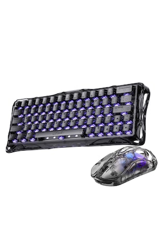 Gravastar Mercury V60 Kablolu Manyetik Gaming İngilizce Q Klavye Ve X Air Kablosuz Optik Mouse Seti,