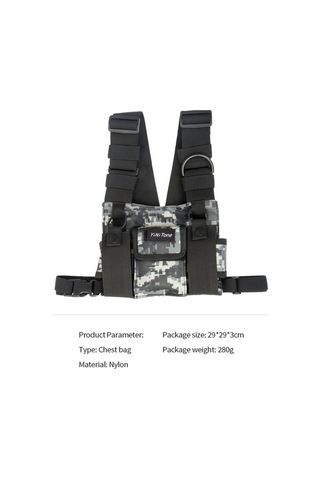 Novahub Pratik Fonksiyonel Göğüs Çantası - Su Geçirmez, Toz Geçirmez, Hafif Mavi Küçük Boy MAVİ