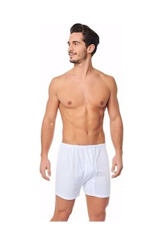 Seher Yıldızı Erkek Paçalı Boxer Don - 12 Adet