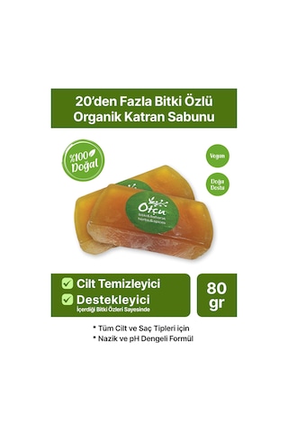 Otçu 20’den Fazla Bitki Özlü Doğal Katran Sabunu 80 G