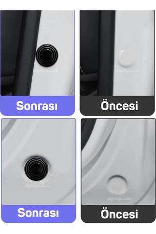 Jobal Araba Kapısı Darbe Ve Ses Emici Pad Seti Araç Kapısı Bagaj Kapağı Darbe Ve Ses Emici 10 Adet Araç Darbe