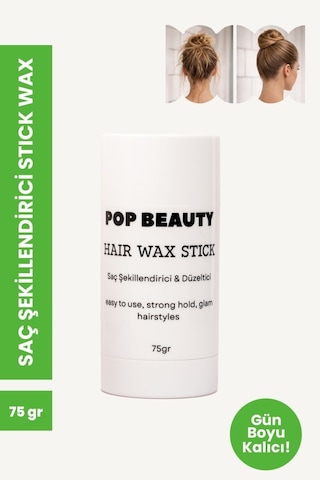 Pop Beauty Saç Şekillendirici Stick Wax 75 G