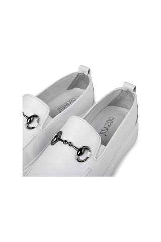 Ducavelli Anchor Hakiki Deri Erkek Günlük Ayakkabı, Loafer Ayakkabı, Hafif Ayakkabı, Yazlık Ayakkabı, Hafif Ayakkabı Beyaz