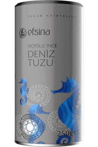 Efsina İyotsuz İnce Deniz Tuzu 250 G Efsina İyotsuz İnce Deniz Tuzu 250 G