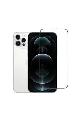 Apple Uyumlu iPhone 13 Pro Max Uyumlu Tam Kaplayan Darbeye Dayanıklı Kırılmaz Cam Seramik Ekran Koruyucu
