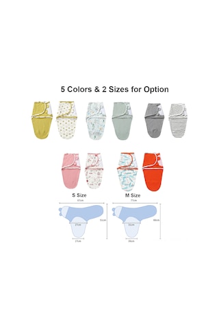 Hangfox Yeni Doğan Bebekler İçin Pamuklu Uyku Torbası - Sarı Yıldız+pembe, 3-6 Ay M , 2 Adet Seti Pembe