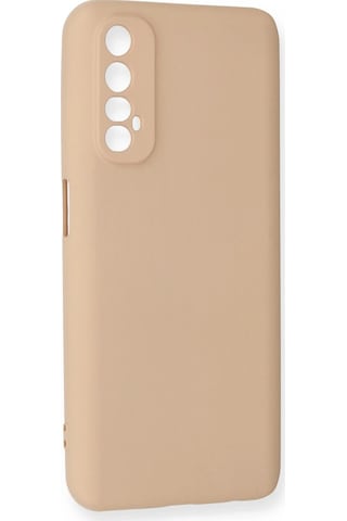 Newface - 377 - Realme 7 Kılıf Nano İçi Kadife Silikon - Edntrend - - Pudra