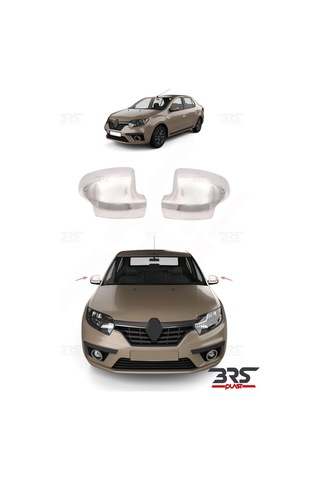 Renault Symbol Uyumlu 2013 Ve Üzeri Krom Ayna Kapağı 2 Parça Paslanmaz Çelik