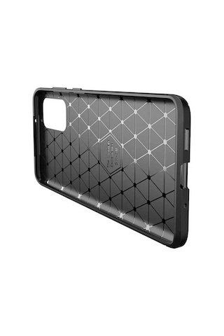Samsung Galaxy Uyumlu S20 Plus Karbon Desenli Negro Silikon Kılıf