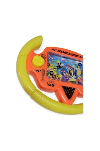 Direksiyonlu Su Oyunu - Halka Geçirmeli - Fidget Oyuncak - Sarı 1pcs