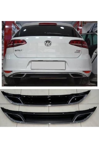 Volkswagen Golf 7 Uyumlu 7.5 Görününümlü İthal Pianoblack Difüzör