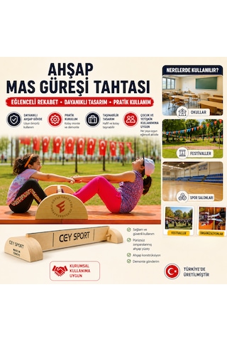 Ceysport Profesyonel Ahşap Mas Güreşi Tahtası
