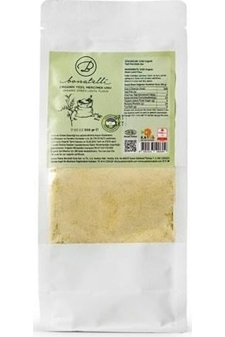 Bonatelli Organik Yeşil Mercimek Unu 500 G