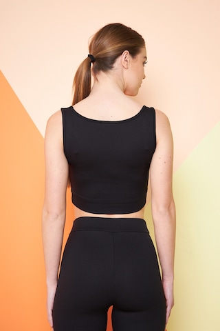 Fitilli Kare Yaka Esnek Örme Crop Büstiyer 3'lü Atlet Set Siyah - Haki - Bej