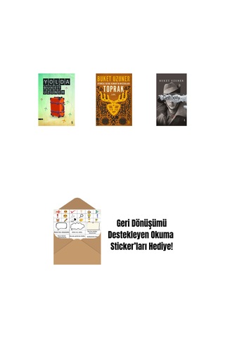 Yolda + Uyumsuz Defne Kaman'ın Maceraları - Toprak + Gelibolu Ciltli + Okuma Sticker'ları