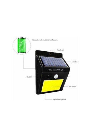Güneş Enerjili Bahçe Lambası 48 Led Bahçe Aplik Bahçe Lambası Bahçe Aydınlatma Diğer