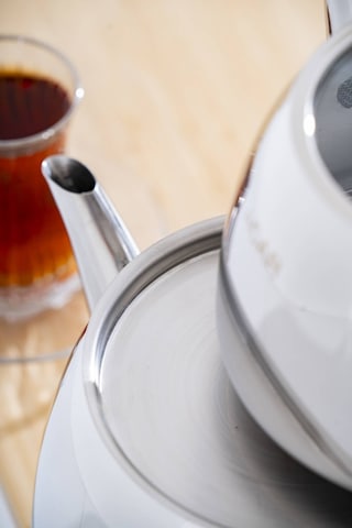 Alvez Aile Boy Çaydanlık Takımı Silver/siyah