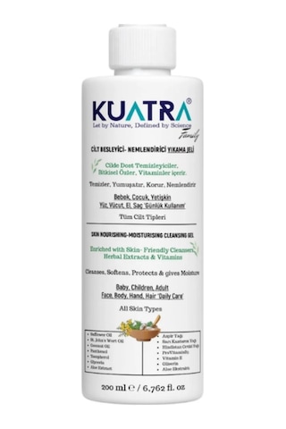 Kuatra Nemlendirici Besleyici Kokusuz Temizlik Jeli 200 ML