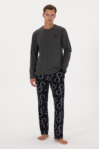 U.s. Polo Assn. Erkek Antrasit Melanj Pijama Takım 50318609-vr081 Antrasit Melanj