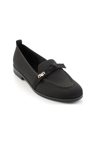 Bambi Siyah Kadın Loafer Ayakkabı K01327025182 Siyah