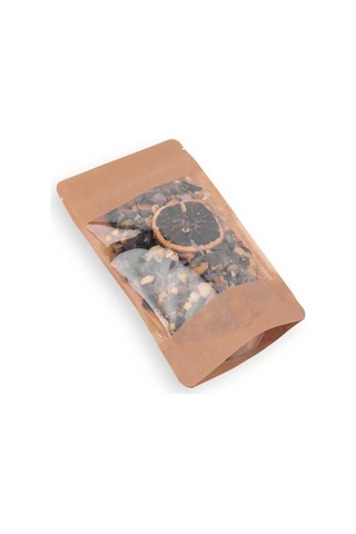 Geniş Kraft Pencereli Doypack 25x34x12 Cm 50 Adet
