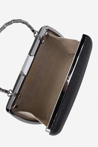 Valmenti Kadın Vegan Siyah Abiye Çanta 1083 0016 Bn Cnt Y25 Sıyah Sımlı Siyah