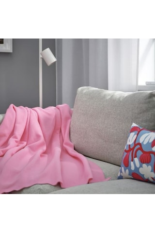 Daggkapor Tek Kişilik Polar Örtü-battaniye, Pembe 130x170cm Pembe