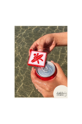Paddle Board Charm Anahtarlık -summer Vibes Figürlü Çanta Aksesuarı-kutu İçecek Açacaklı Anahtarlık-3d Dekoratif Baskı-kırmızı Kırmızı