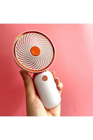 Avuç İçi Taşınabilir Şarjlı Mini Vantilatör El Fanı Beyaz Dd8024b