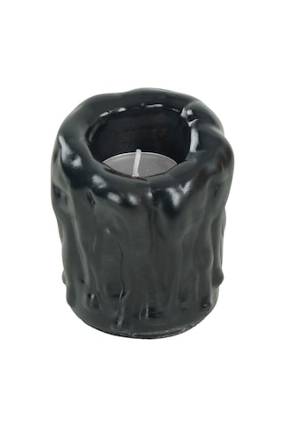 Mumluk Şamdan Tealight Mum Uyumlu Orta Erimiş Mum Model - Siyah
