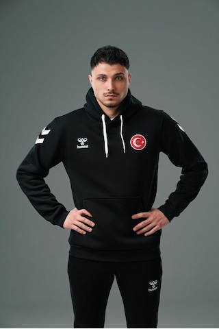 Hummel Armin Milli Takım Pamuklu Hoodie Siyah