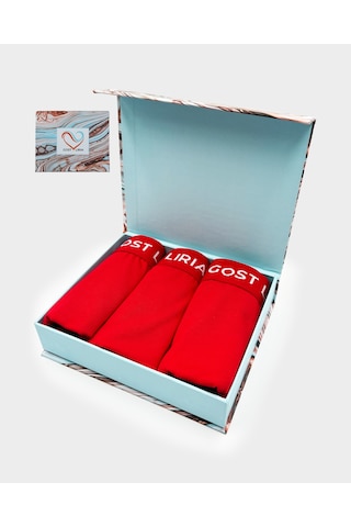 Gost Liria Crimson Kadın String Külot 3 Lü Paket - Kırmızı Kırmızı