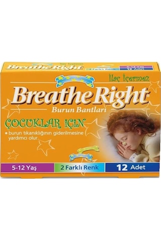 Breathe Right 5 - 12 Yaş Çocuklar İçin Burun Bandı 12'Li