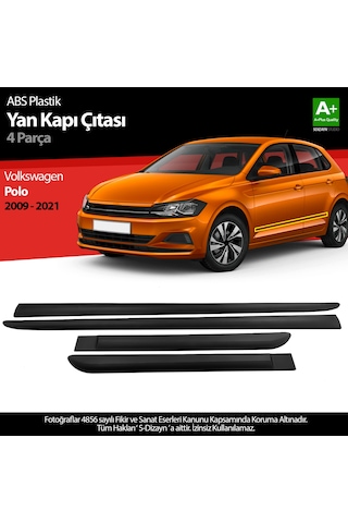 S-dizayn Vw Polo Abs Plastik Yan Kapı Çıtası 2009-2021 A+ Kalite
