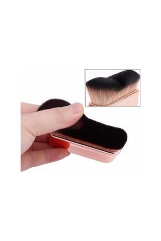 Moveevo Profesyonel Vücut Makyaj Fırçası Sıvı Fondöten Karıştırmak İçin Yüksek Yoğunluklu Yüz Kabuki Fırçası Vücut Aydınlatıcı