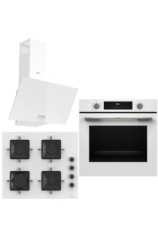 Bosch&ferre HUA717BV0T-SS206-D087 White City Ankastre Set