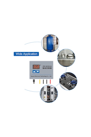 Mufunye Zfx-w3013a Dijital Sıcaklık Kontrol Cihazı, Bitkisel Yağ Ocağı Kontrolörü, 0-999 C Aralığı, Kesinti Koruma Fonksiyonu