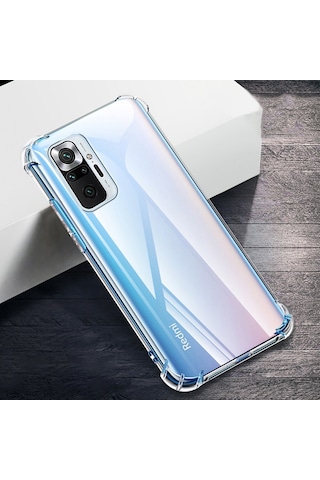Zore Redmi Note 10 Pro Kılıf Msra Nitro Anti Shock Silikon - Renksiz Renksiz