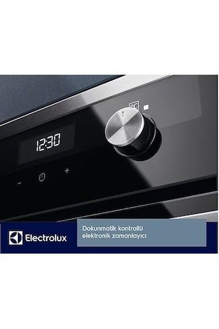Electrolux KODEF70X Steambake 72 L XXL Cam Ankastre Fırın Siyah
